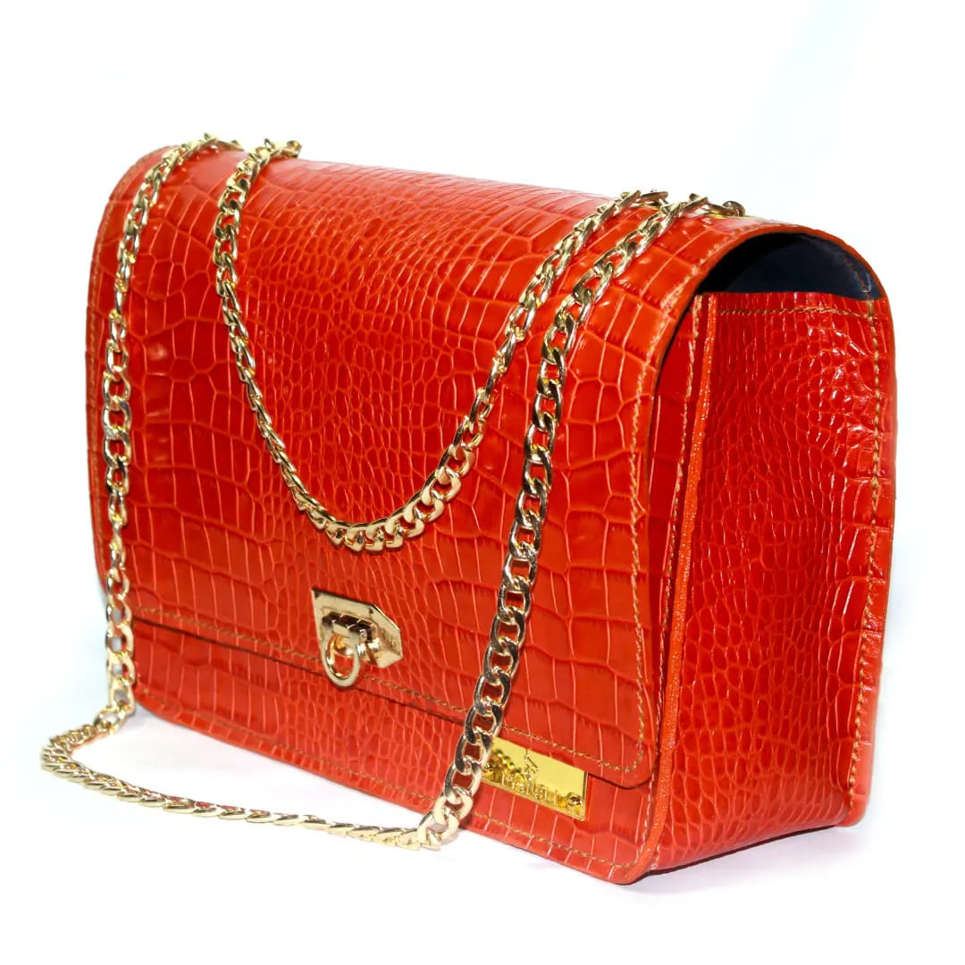 Leather Handbag Clutch - Inside View