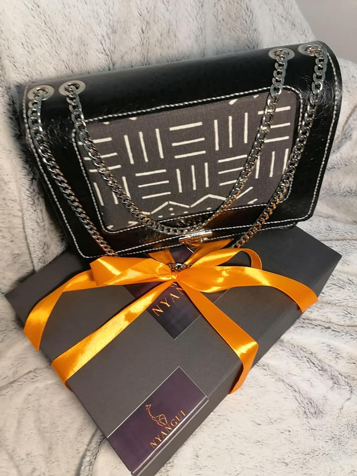 Leatherette Waxed Handbag - Inside View